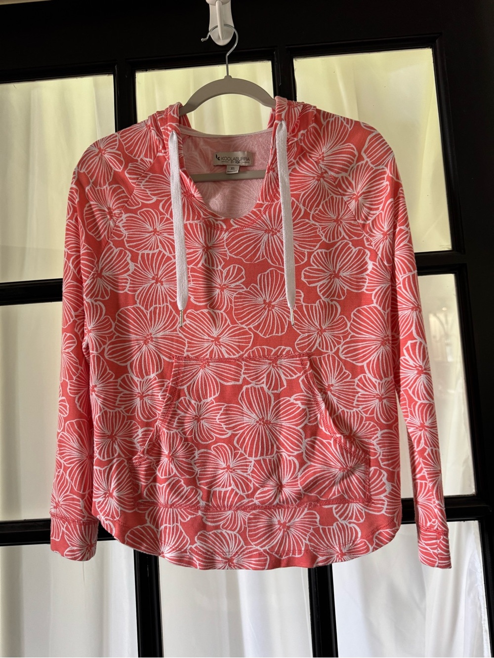 UUG Coral Floral Hoodie Sweatshirt